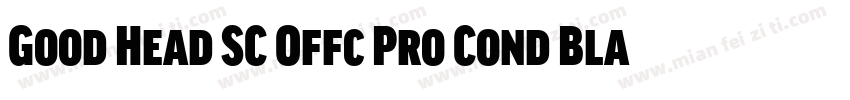 Good Head SC Offc Pro Cond Black字体转换